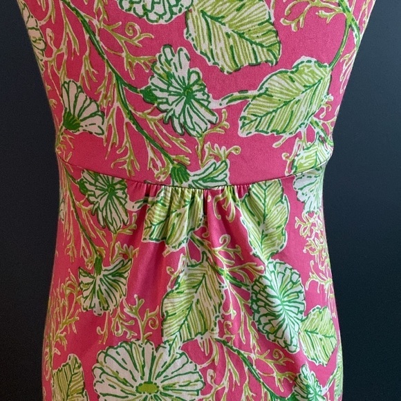 NWOT Lilly Pulitzer tropical flowers silk sun dress - Picture 6 of 12